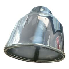 120 LİK TEKLİ EGZOZ UCU OVAL, 120 MM OVAL EGZOZ UCU EĞİK MODEL