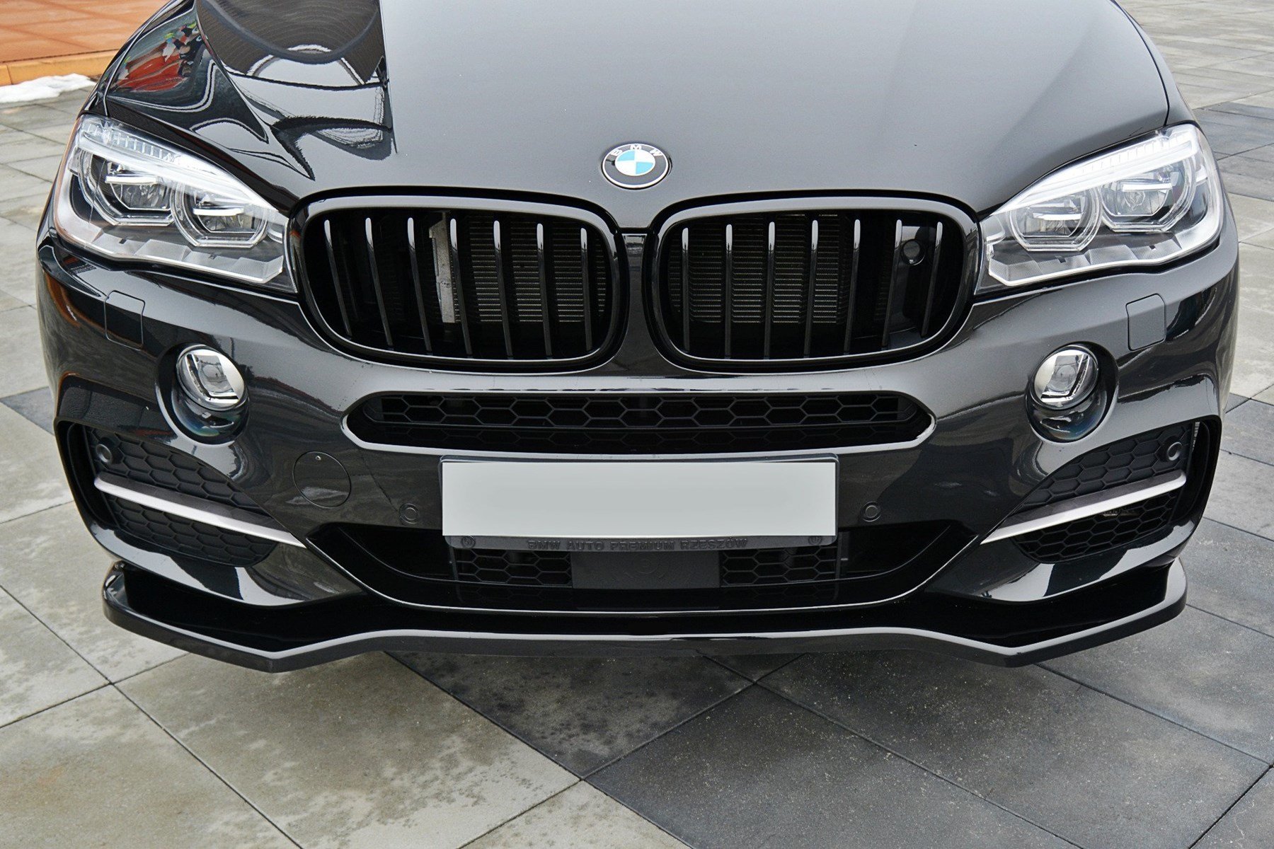 BMW x5 Tampon Ön Ek, Parlak Siyah, ABS Plastik,f15 Lip