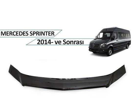 Mercedes Sprinter 2014+ Kaput Rüzgarlığı Piano Black