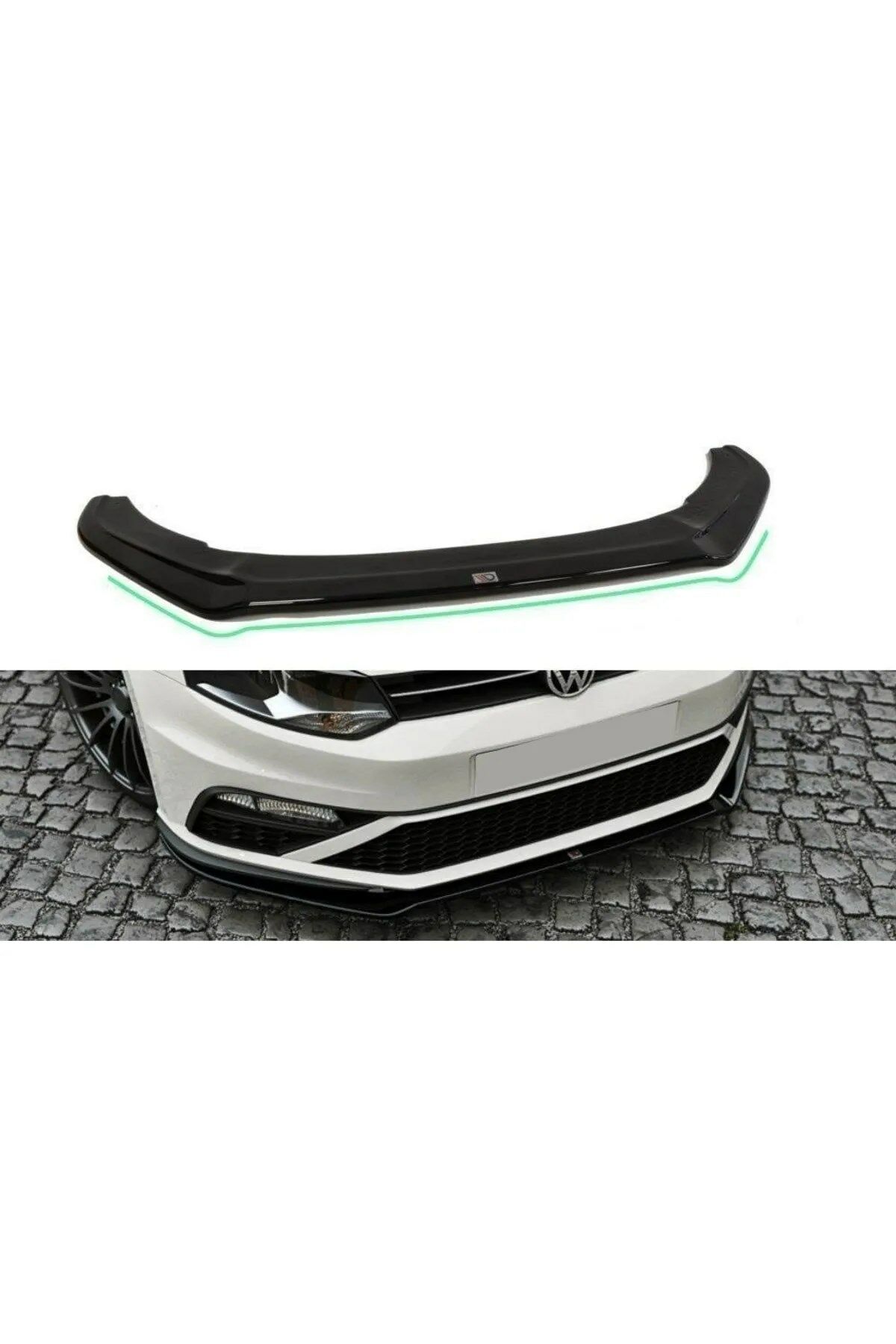 Volkswagen Polo Mk5 2014 2017 6C Gti Ön Tampon Eki Piano Black Max Style Lip