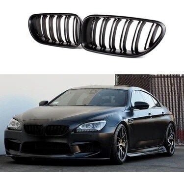 BMW 6 SERİSİ F06  M6 ÇİFT TIRNAK BÖBREK  2012 2018  PARLAK SİYAH