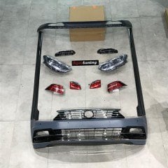 Passat B8 R Line dönüşüm ön tampon marşpiyel difüzör highline far stop