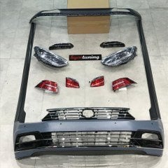 Passat B8 R Line dönüşüm ön tampon marşpiyel difüzör highline far stop