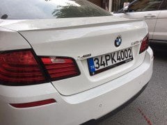 BMW 5 Serisi Spoiler, İnce M5 Tip, Boyasız ABS Plastik, 5.20, 5.25, 5.30, 5.40, 5.50 Bagaj Çıtası