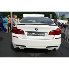 BMW F10 M Performance Spoiler, 5 Serisi F10 Spoyler Parlak Siyah, Piano Black Bagaj Çıtası Geniş tip