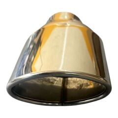 120 LİK TEKLİ EGZOZ UCU OVAL, 120 MM OVAL EGZOZ UCU EĞİK MODEL