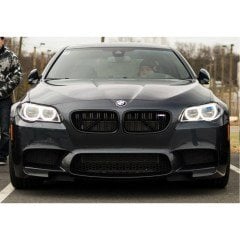 BMW 5 SERİSİ F10 PANJUR M5 PARLAK SİYAH ÖN BÖBREK PANJUR GRİLLE, F10 Çift Tırnak Panjur