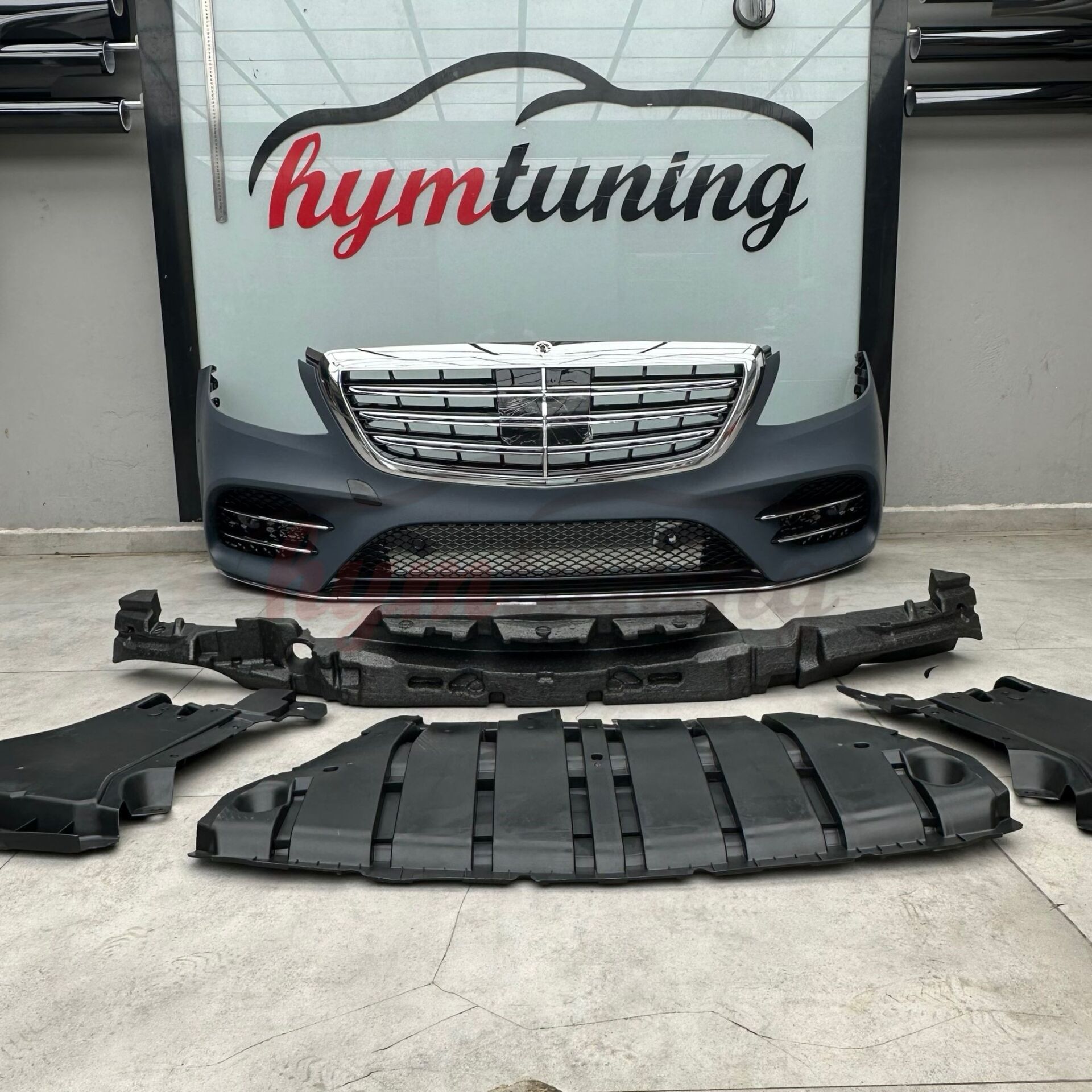 MERCEDES S SERİSİ W222  AMG ÖN TAMPON + PANJUR 2018 2020 BOYASIZ