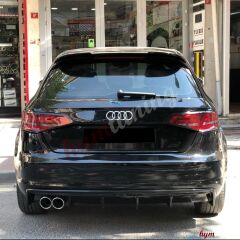 Audi A3 HB Spoyler Parlak Siyah, 2013 Sonrası İthal