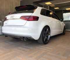Audi A3 HB Spoyler Parlak Siyah, 2013 Sonrası İthal