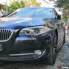 BMW F10 Marşpiyel Lipi, Yan Etek Çıta, Piano Black Parlak Siyah, 2010 2017