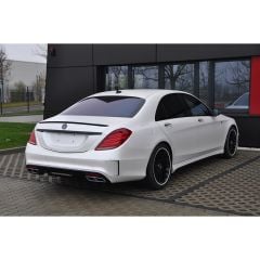 Mercedes S Class W222  Spoiler 2013 SONRASI Parlak Siyah