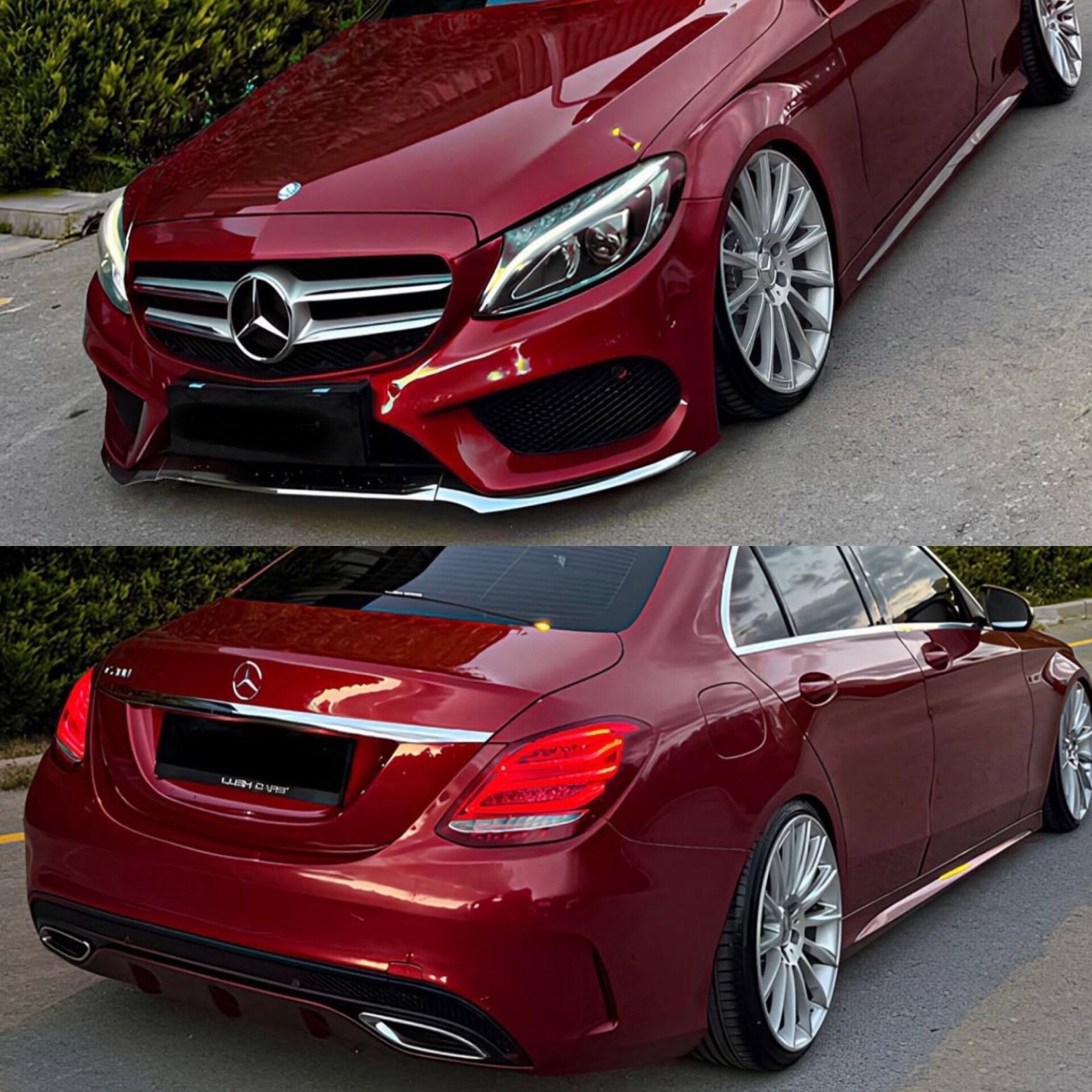 MERCEDES W205 C SERİSİ MAKYAJSIZ AMG BODYKİT SETİ 2015-2018