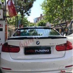 BMW 3 Serisi F30 M4 Yarasa Spoiler, Soft Model Parlak Siyah piano black