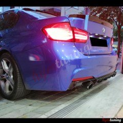 BMW 3 Serisi F30 M4 Yarasa Spoiler, Soft Model Parlak Siyah piano black