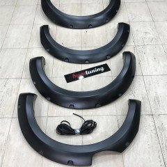 Ford Ranger 2015+ T7 Çamurluk Dodik Seti Mat Siyah, 4 parça