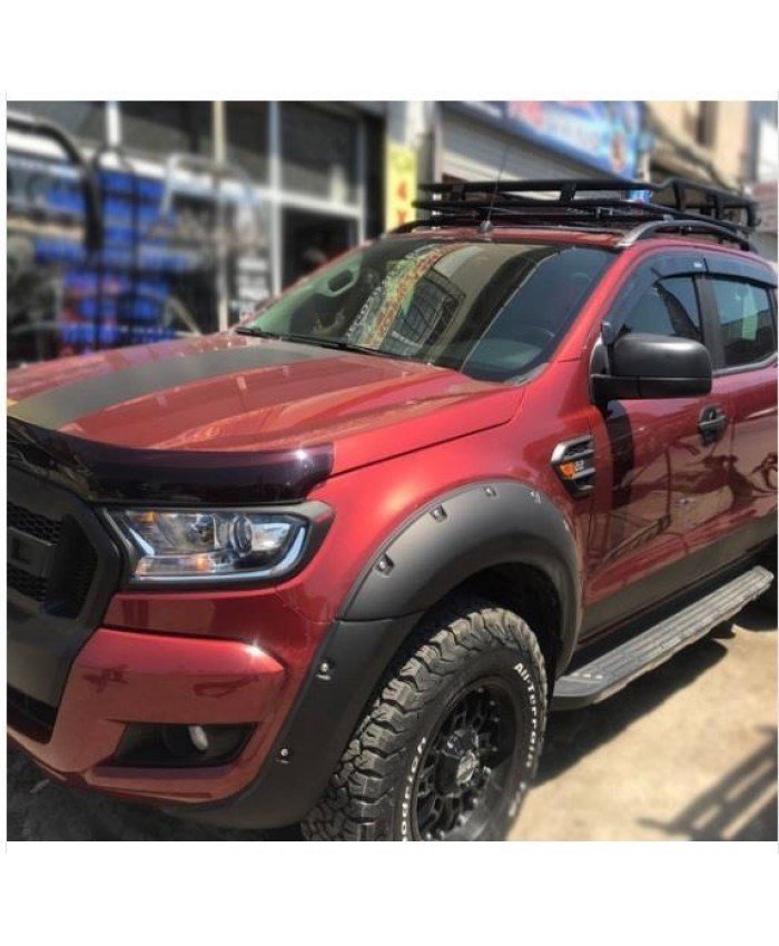 Ford Ranger T7 Dodik Setii, Mat Siyah, İthal, ABS Plastik, 6Parça