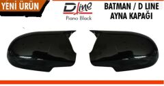 i30 Batman Yarasa Ayna Kapağı Piano Black / 2009-2012 (Sinyalsiz)