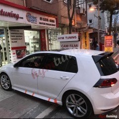 Golf 7 Marşpiyel Lipi, Marşpiyel Çıtası,Parlak Siyah Piano Black Marşpiyel Bıçağı