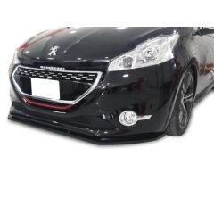 Peugeot 208 3 parça Lip, Parlak Siyah, Piano Black, Ön Tampon Altı Lip