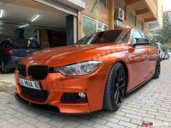BMW F30 Marşpiyel Altı Lip Piano Black, Sağ Sol, Maşpiyel Çıtası, Yan Etek Parlak Siyah İnce Çıta
