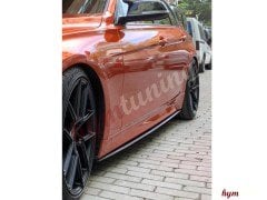 BMW F30 Marşpiyel Altı Lip Piano Black, Sağ Sol, Maşpiyel Çıtası, Yan Etek Parlak Siyah İnce Çıta