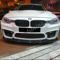 BMW F30 M3 ÖN LİP ABS PLASTİK PARLAK SİYAH, F80 Lip Vorstainer Style