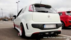fiat punto piano black spoiler parlak siyah boyalı