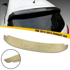 PEUGEOT 208  SPOYLER  2012 2015 PARLAK SİYAH PLASTİK İTHAL