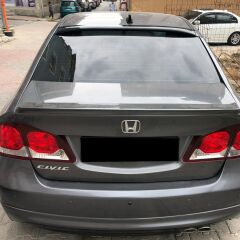 Honda Civic Sedan FD6 / FB7 Cam Üstü Spoiler İNCE, Parlak Siyah, 2007 2011, 2012 2016