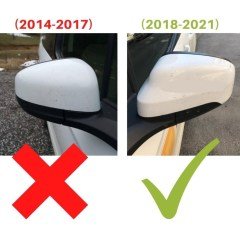 Ford Courier Yarasa Ayna Kapak, 2018 2021, Makyajlı, Parlak Siyah