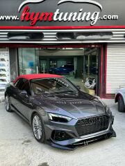 AUDİ A5 RS 5 ÖN TAMPON LİPİ 3 PRÇ 2017-2023 PARLAK SİYAH