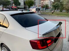 VW Jetta MK6 M4 Yarasa Spoiler Parlak Siyah Plastik 2011 2017, ithal piano