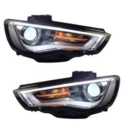 AUDİ A3 8V S3 GÖRÜNÜM LED FAR AMPÜL DAHİL (HALOJEN FARLAR İÇİN) 2013 2016