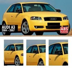 Audi A3 8P M4 Yarasa Ayna Kapağı Piano Black Makyajsız 2003 2008
