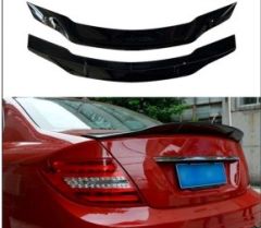 Mercedes W204 Spoiler,Psm ABS Plastik Parlak Siyah Boyalı