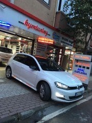 Golf 7 Marşpiyel Lc9a Beyaz Boyalı Fabrikasyon Boyalı.