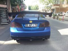 dtm spoiler tüm sedan araçlara uyumlu, piano black boyalı