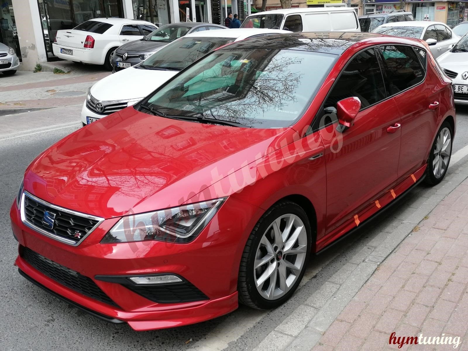 Leon MK3.5 Aero Marşpiyel Kırmızı Boyalı, L0X1 Boya Kodlu