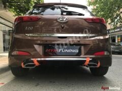 Hyundai İ20 difüzör arka tampon eki egzoz görünümlü düfüzör