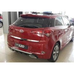 Hyundai İ20 difüzör arka tampon eki egzoz görünümlü düfüzör