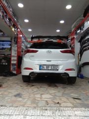 Hyundai İ20 difüzör arka tampon eki egzoz görünümlü düfüzör