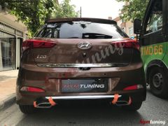 Hyundai İ20 difüzör arka tampon eki egzoz görünümlü düfüzör