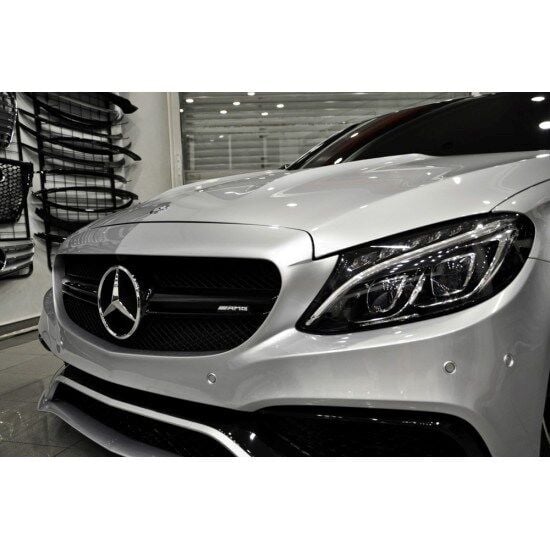 MERCEDES C SERİSİ W205 C63 PANJUR GRİLLE 2015-2018 ARASI UYUM ORTASI PARLAK SİYAH