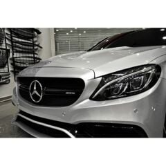 MERCEDES C SERİSİ W205 C63 PANJUR GRİLLE 2015-2018 ARASI UYUM ORTASI PARLAK SİYAH