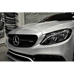MERCEDES C SERİSİ W205 C63 PANJUR GRİLLE 2015-2018 ARASI UYUM ORTASI PARLAK SİYAH