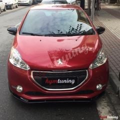 Peugeot 208 Lip, Parlak Siyah, Piano Black, Ön Tampon Altı Lip