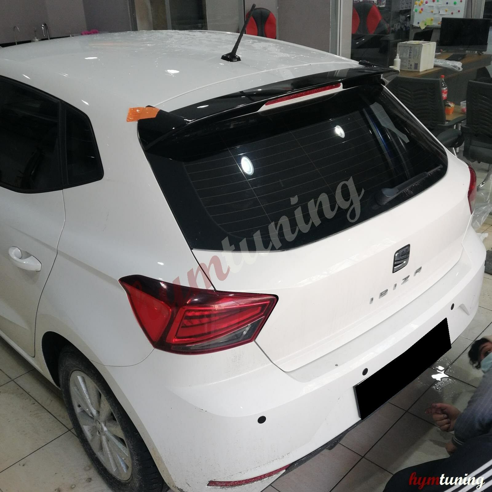 Seat İbiza MK5 Spoiler, Yeni İbiza Spoiler, Piano Black, Plastik 2017-2020 İTHAL