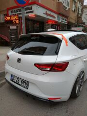 Seat Leon MK3, MK3.5 Spoyler Plastik Boyasız 2013 2021 İTHAL ÜRÜN