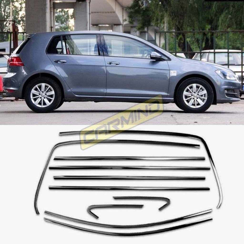 VW Golf 7 Parlak Siyah Krom Cam Çerçeve, İthal